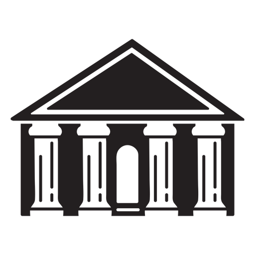 Cut out building PNG Design