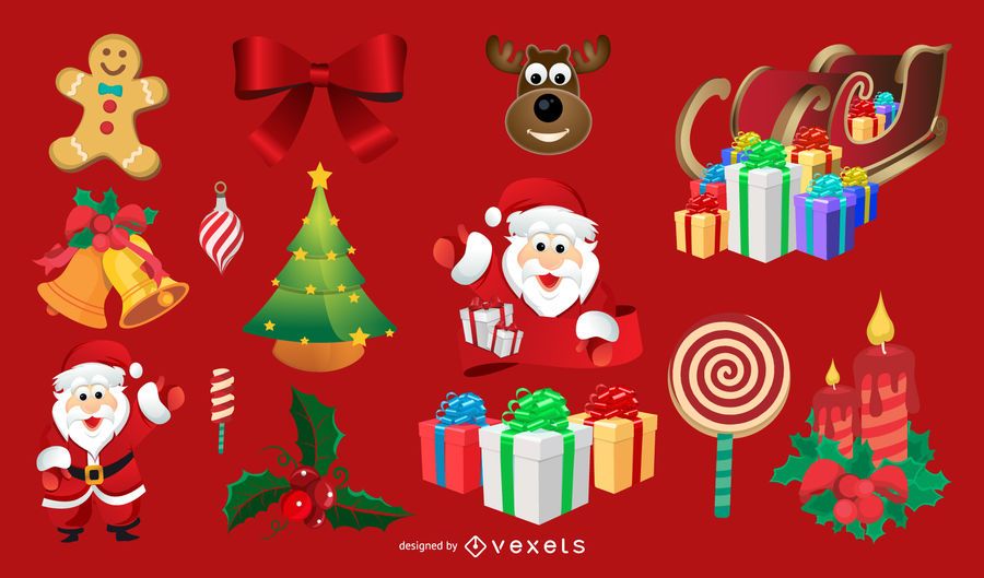 Christmas Vector Art Elements Christmas Vector Art Elements