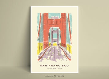 Golden gate bridge San Francisco poster