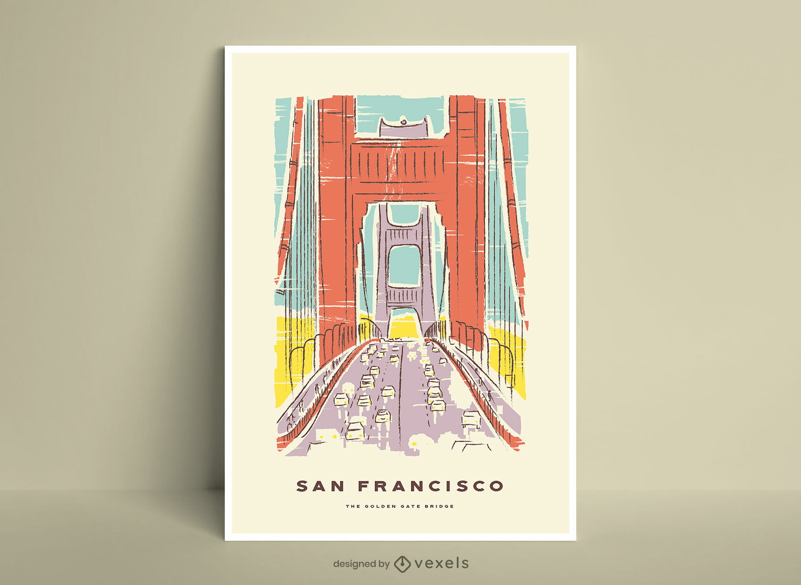 Póster puente golden gate San Francisco