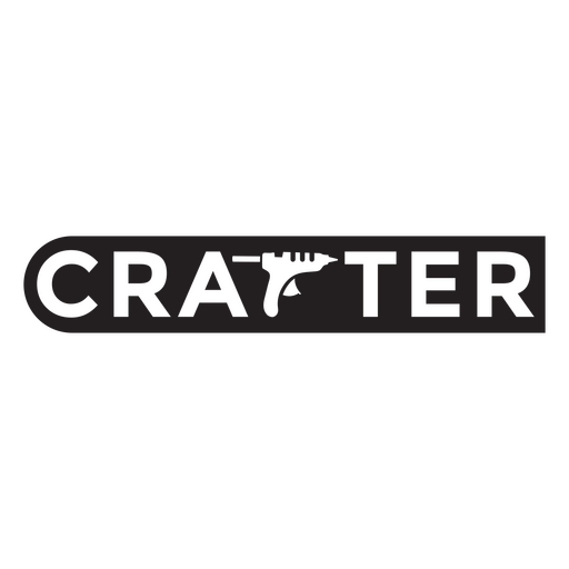 Crafter Bold Word PNG Design