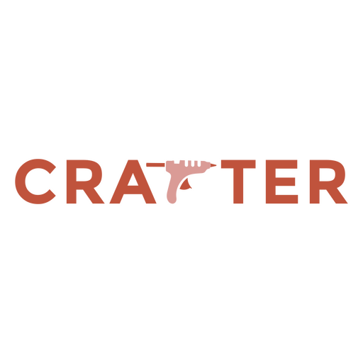 Bold Crafter Word PNG Design