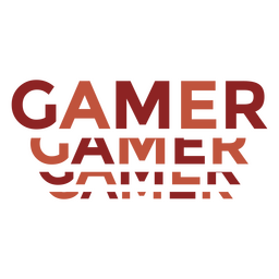 Bold Gamer Word PNG & SVG Design For T-Shirts