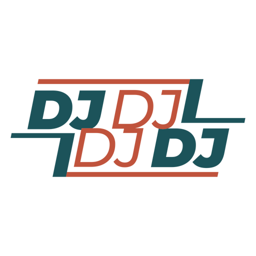 Bold DJ Word PNG Design