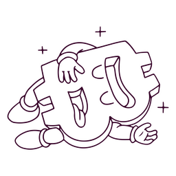Bitcoin dead character PNG Design