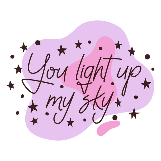 Valentine's day light up quote badge PNG Design