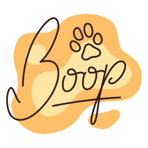 Valentine's day boop badge PNG Design