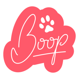 Distintivo de citação de boop de dia dos namorados Desenho PNG