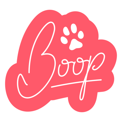 Valentine's day boop quote badge PNG Design