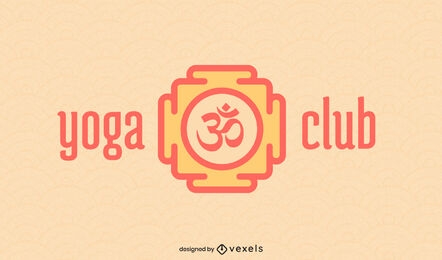 Trazo geométrico del logo de yoga