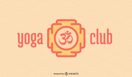 Yoga logo geometric stroke 