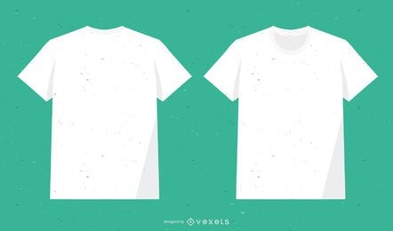 Vectores de camiseta blanca de algodón