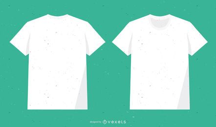 White Cotton T-Shirt vectors