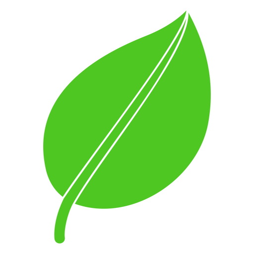 Ícone de folha de planta natural Desenho PNG