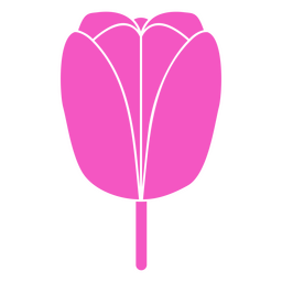 Icono de tulipán de planta de naturaleza Diseño PNG