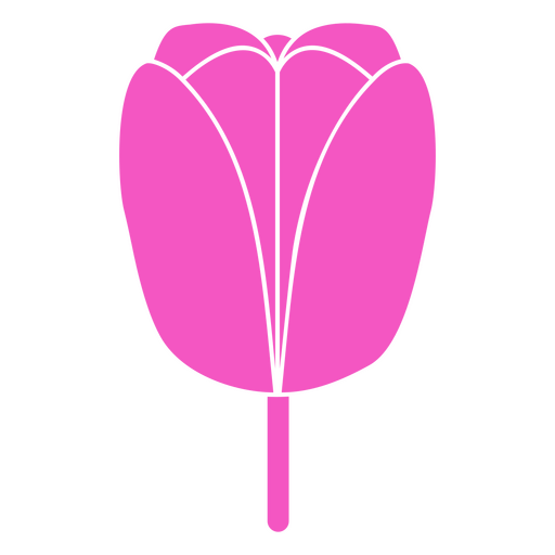 ícone de tulipa de planta natural Desenho PNG