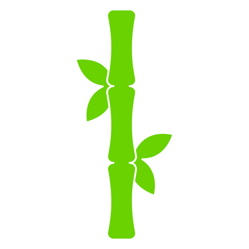 Icono de bambú de la planta de la naturaleza Diseño PNG