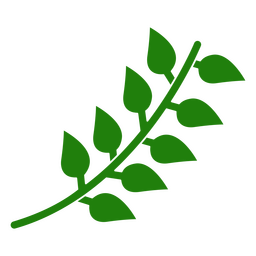 ícone da natureza do ramo botânico