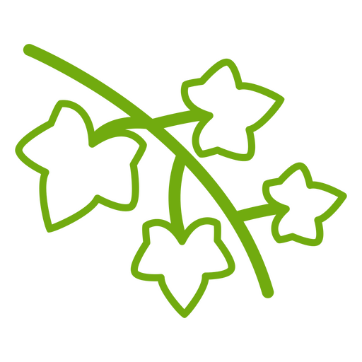 Symbol für botanischen Zweig der Pflanze PNG-Design