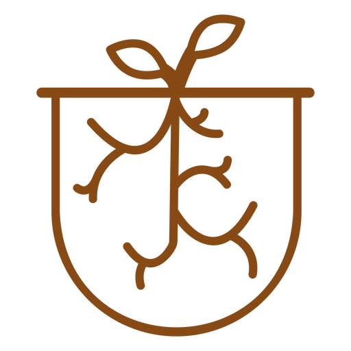 Icono de planta de naturaleza botánica Diseño PNG