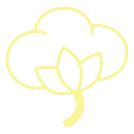 Botanic nature flower icon PNG Design