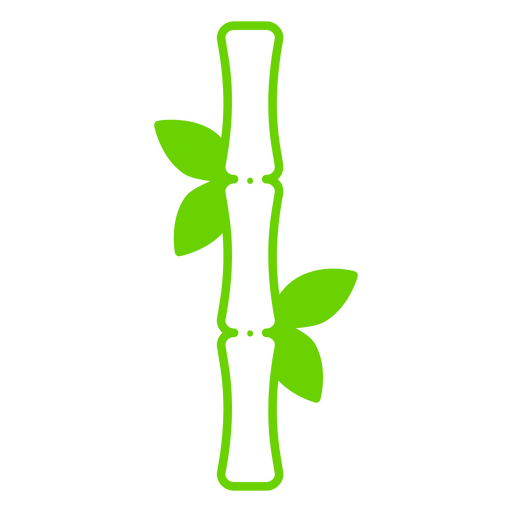 Icono de bambú de naturaleza botánica Diseño PNG