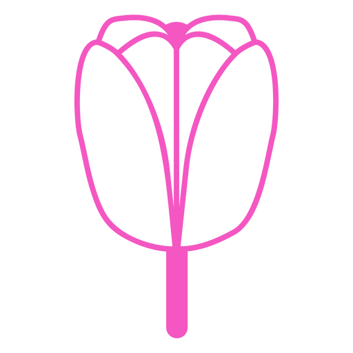 ícone de tulipa de natureza botânica Desenho PNG