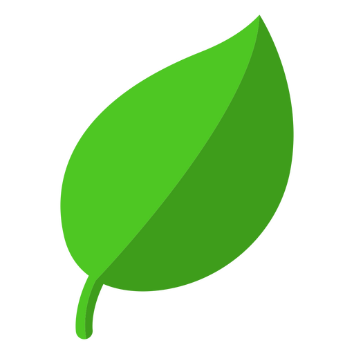 Botanische Ikone des Blattes PNG-Design