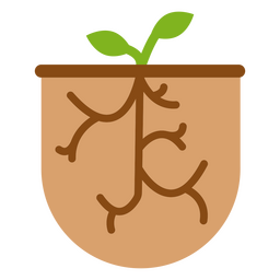 Icono botánico de crecimiento de plantas