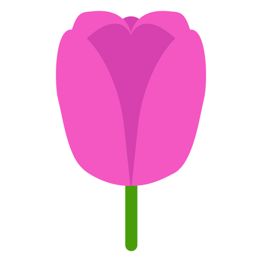 Icono botánico de tulipán Diseño PNG