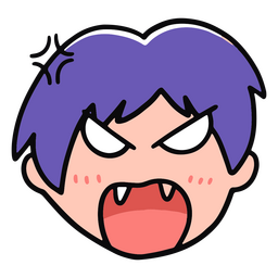 anime chico enojado gente Diseño PNG