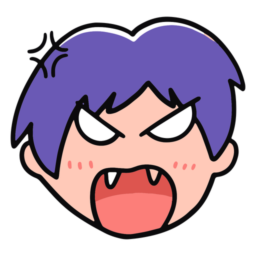 Anime Angry Boy People PNG & SVG Design For T-Shirts