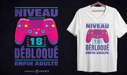 Finalmente um design de camiseta para adultos