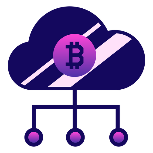 Geld-Bitcoin-Cloud-Geschäft PNG-Design