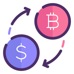 ícone de negócios de comércio de bitcoin