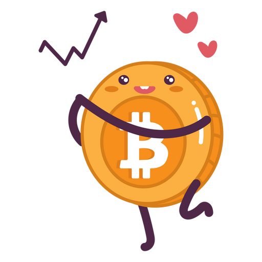 Personagem de negócios de ações Bitcoin Desenho PNG