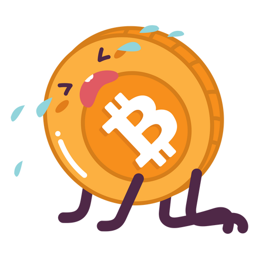 Bitcoin cry business character