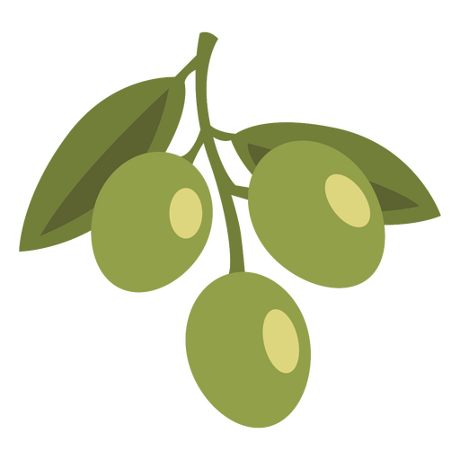 Small Olive Branch PNG Design