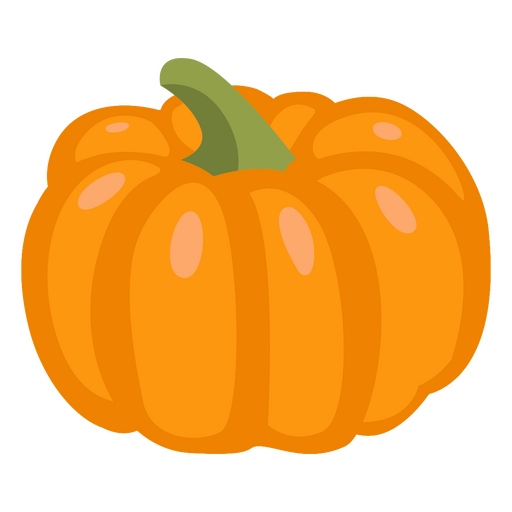 Pumpkin flat food PNG Design