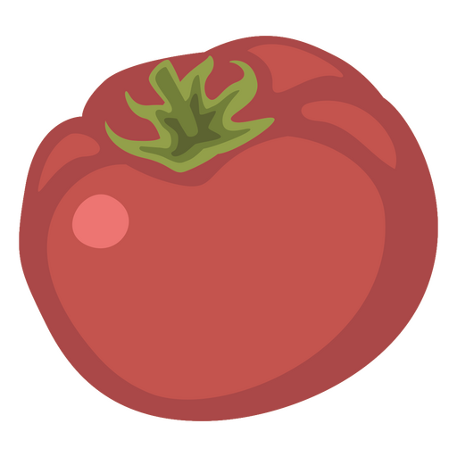 Comida plana de tomate Diseño PNG
