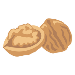 Alimento plano de frutos secos Diseño PNG