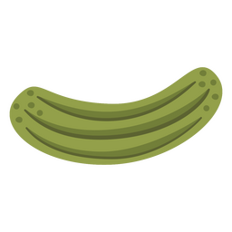 Cucumber flat food PNG Design