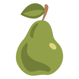 Pear flat food PNG Design