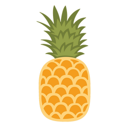 Pineapple flat food PNG Design Transparent PNG
