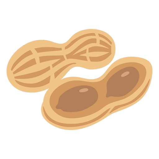 Comida plana de amendoim Desenho PNG