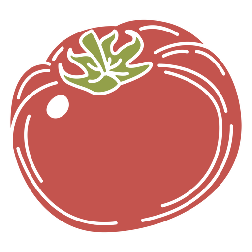 Tomato cut out food PNG Design