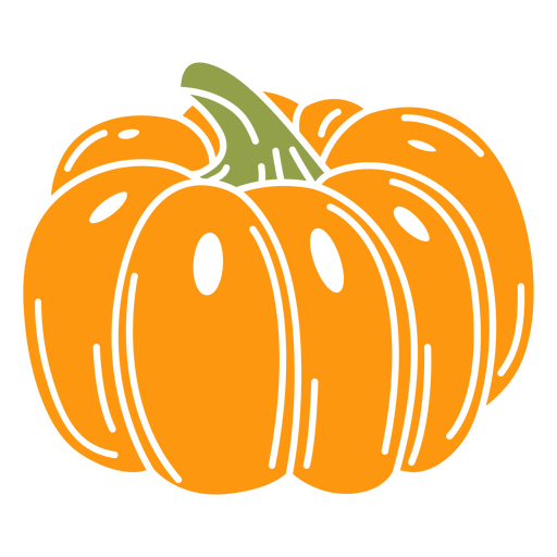 Pumpkin cut out food PNG Design