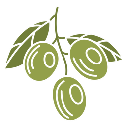 Olives cut out food PNG Design