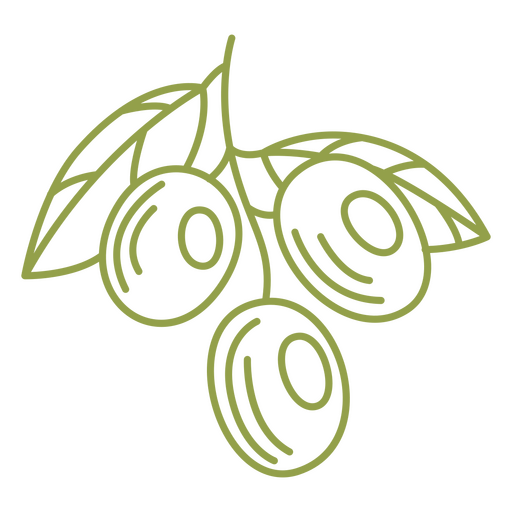 Oliven streicheln Nahrung PNG-Design