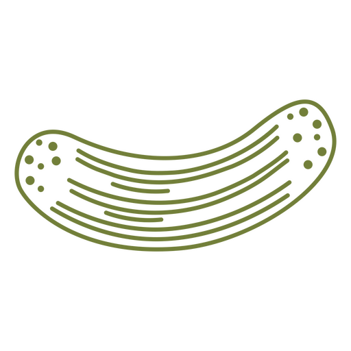 Cucumber stroke food PNG Design